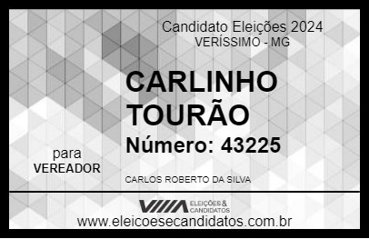 Candidato CARLINHO TOURÃO 2024 - VERÍSSIMO - Eleições