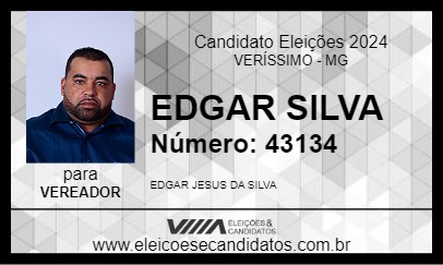 Candidato EDGAR SILVA 2024 - VERÍSSIMO - Eleições