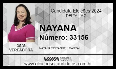 Candidato NAYANA 2024 - DELTA - Eleições