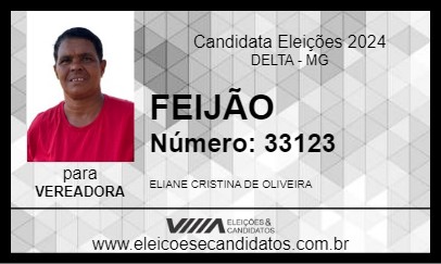 Candidato FEIJÃO 2024 - DELTA - Eleições