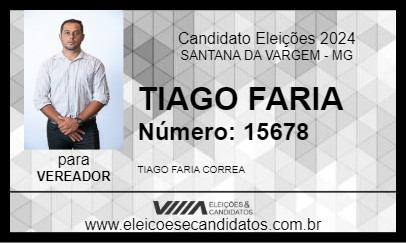 Candidato TIAGO FARIA 2024 - SANTANA DA VARGEM - Eleições