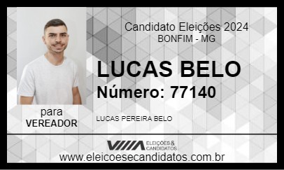 Candidato LUCAS BELO 2024 - BONFIM - Eleições