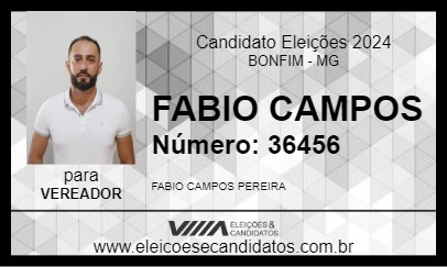 Candidato FABIO CAMPOS 2024 - BONFIM - Eleições