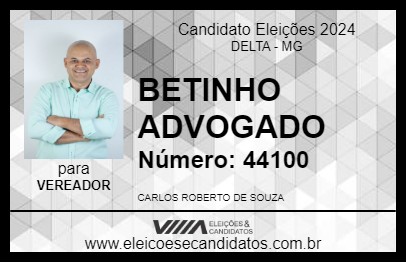 Candidato BETINHO ADVOGADO 2024 - DELTA - Eleições