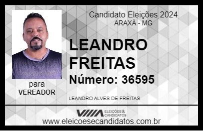 Candidato LEANDRO FREITAS 2024 - ARAXÁ - Eleições