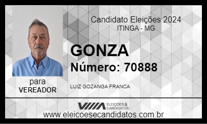 Candidato GONZA 2024 - ITINGA - Eleições