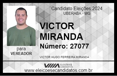 Candidato VICTOR MIRANDA 2024 - UBERABA - Eleições