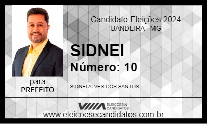 Candidato SIDNEI 2024 - BANDEIRA - Eleições