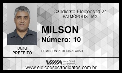 Candidato MILSON 2024 - PALMÓPOLIS - Eleições