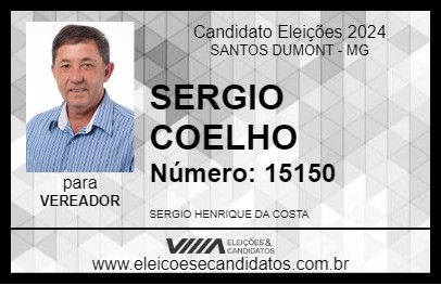 Candidato SERGIO COELHO 2024 - SANTOS DUMONT - Eleições