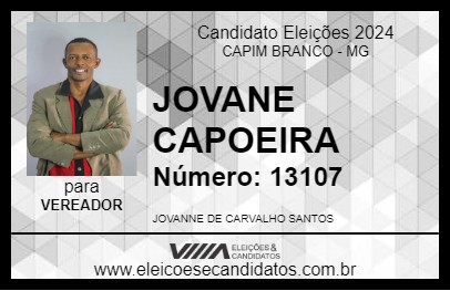 Candidato JOVANE CAPOEIRA 2024 - CAPIM BRANCO - Eleições