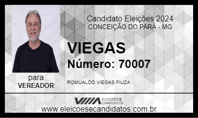 Candidato VIEGAS 2024 - CONCEIÇÃO DO PARÁ - Eleições