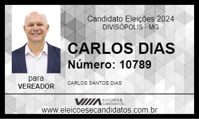 Candidato CARLOS DIAS 2024 - DIVISÓPOLIS - Eleições