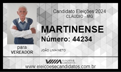 Candidato MARTINENSE  2024 - CLÁUDIO - Eleições