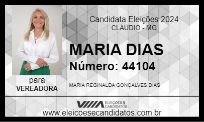 Candidato MARIA DIAS  2024 - CLÁUDIO - Eleições