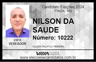 Candidato NILSON DA SAUDE 2024 - ITINGA - Eleições