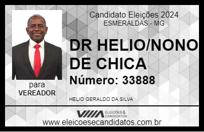 Candidato DR HELIO/NONO DE CHICA 2024 - ESMERALDAS - Eleições