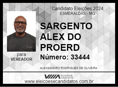 Candidato SGT ALEX 2024 - ESMERALDAS - Eleições