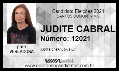 Candidato JUDITE CABRAL 2024 - SANTOS DUMONT - Eleições