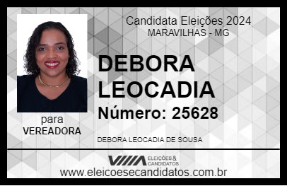 Candidato DEBORA LEOCADIA 2024 - MARAVILHAS - Eleições