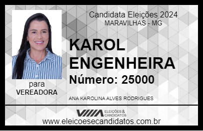 Candidato KAROL 2024 - MARAVILHAS - Eleições