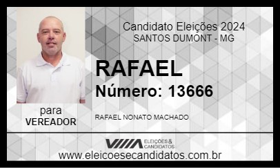 Candidato RAFAEL 2024 - SANTOS DUMONT - Eleições