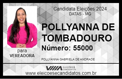 Candidato POLLYANNA DE TOMBADOURO 2024 - DATAS - Eleições