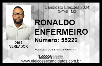 Candidato RONALDO ENFERMEIRO 2024 - DATAS - Eleições