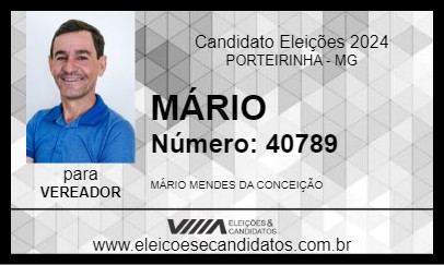 Candidato MÁRIO 2024 - PORTEIRINHA - Eleições