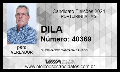 Candidato DILA 2024 - PORTEIRINHA - Eleições