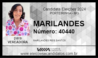 Candidato MARILANDES 2024 - PORTEIRINHA - Eleições