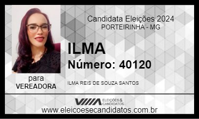 Candidato ILMA 2024 - PORTEIRINHA - Eleições