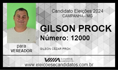 Candidato GILSON PROCK 2024 - CAMPANHA - Eleições