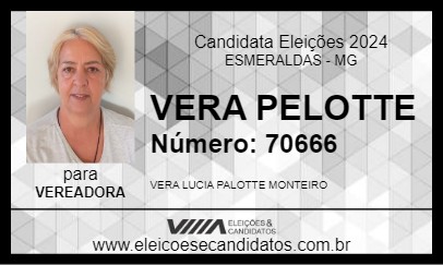 Candidato VERA PELOTTE 2024 - ESMERALDAS - Eleições