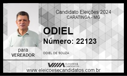 Candidato ODIEL 2024 - CARATINGA - Eleições