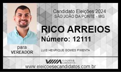 Candidato RICO ARREIOS 2024 - SÃO JOÃO DA PONTE - Eleições