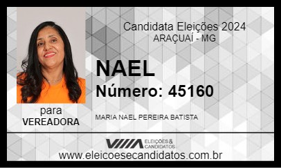 Candidato NAEL 2024 - ARAÇUAÍ - Eleições