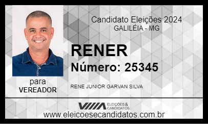 Candidato RENER 2024 - GALILÉIA - Eleições