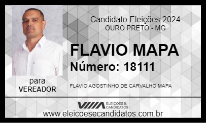 Candidato FLAVIO MAPA 2024 - OURO PRETO - Eleições