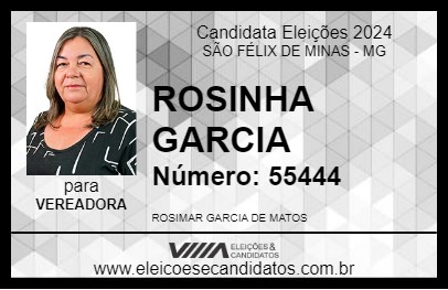 Candidato ROSINHA GARCIA 2024 - SÃO FÉLIX DE MINAS - Eleições