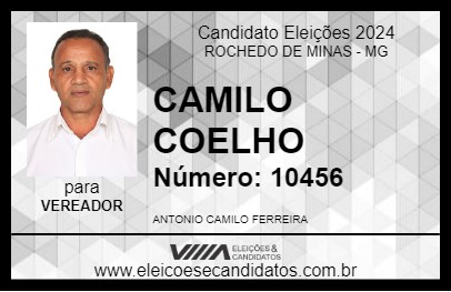 Candidato CAMILO COELHO 2024 - ROCHEDO DE MINAS - Eleições