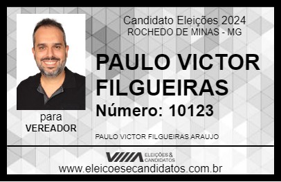 Candidato PAULO VICTOR FILGUEIRAS 2024 - ROCHEDO DE MINAS - Eleições