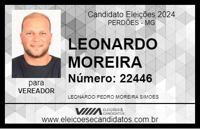 Candidato LEONARDO MOREIRA 2024 - PERDÕES - Eleições