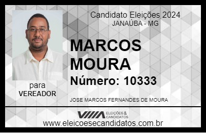 Candidato MARCOS MOURA 2024 - JANAÚBA - Eleições