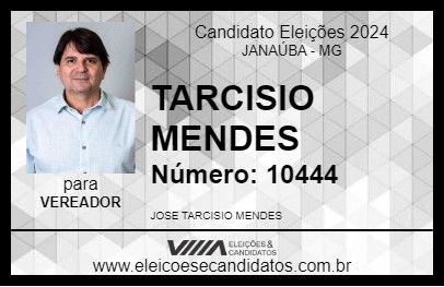 Candidato TARCISIO MENDES 2024 - JANAÚBA - Eleições