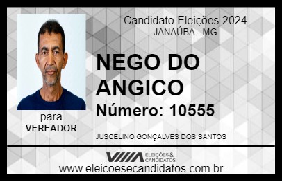 Candidato NEGO DO ANGICO 2024 - JANAÚBA - Eleições