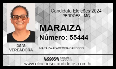 Candidato MARAIZA 2024 - PERDÕES - Eleições