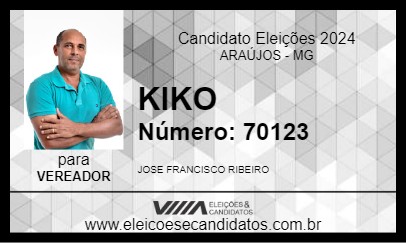 Candidato KIKO 2024 - ARAÚJOS - Eleições