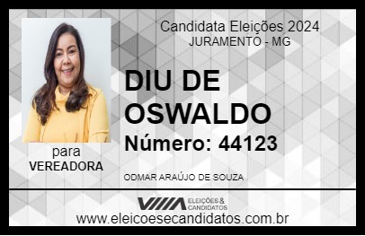 Candidato DIU DE OSWALDO 2024 - JURAMENTO - Eleições