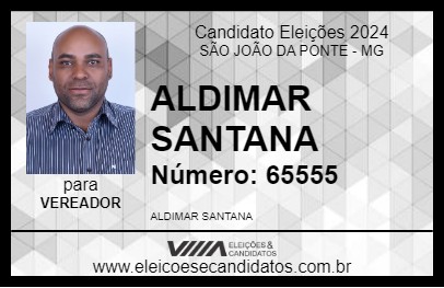 Candidato ALDIMAR SANTANA 2024 - SÃO JOÃO DA PONTE - Eleições